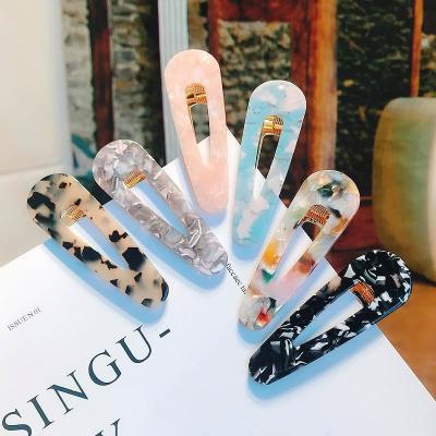 China Fashion Acetate Hair Clips Geometry Duck Bill Hairpin Women Hair Accessories for sale