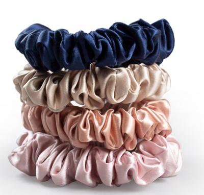 China European and American style luxury designer silk hair scrunchies for hair hijab volumizer hair scrunchies for sale