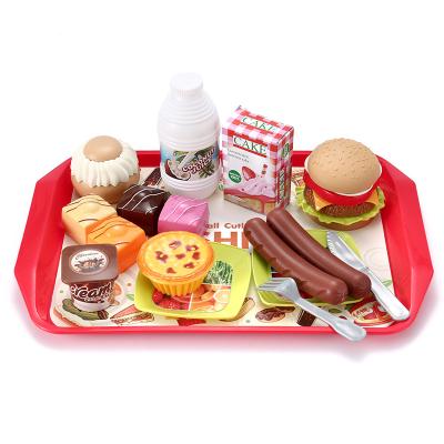 China Cooking Toys Kitchen Play Set For Kids Custom Logo Colorful Children Plastic Cooking Toys Kitchen Play Set For Kids Toy Kitchen Play With Food for sale