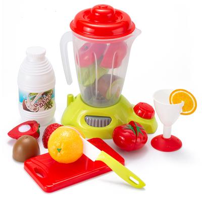 China Educational Playset Toddler Cutting Vegetable Fruit Food Pretend Play Kids Cooking Egg Beater Waffle Maker Making Toy Juicer Toys Kitchen Playset Bake for sale