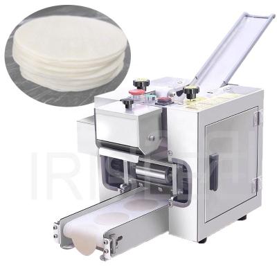 China Restaurant Electric Round Dumpling Peel Machine Wonton Slicer Rolling Food Processing Maker Square Wonton Wrapper Making 220V/110V for sale