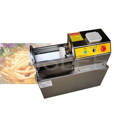 China Electric Strip Cutter Restaurant Potato Cutter Commercial Potato Slicer Push Bar Vegetable Machine 900W for sale