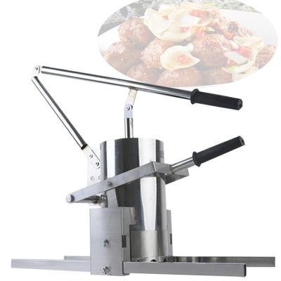 China Hotels Stainless Steel Manual Meatball Machine Manual Meatball Extruder Ball Making Maker for sale