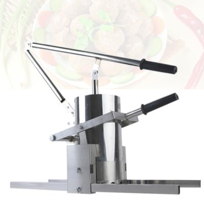 China Hotels Commercial Manual Chicken Meatball Vegetable Ball Making Machine Pork Meatball Extruder Radish Ball Forming Maker for sale