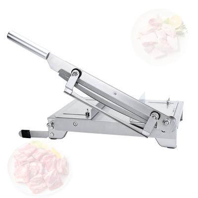 China Manual Vegetable Processing Plant Meat Bone Cutter Machine Lamb Chop Pork Chop Guillotine Kitchen Cutter Tool for sale