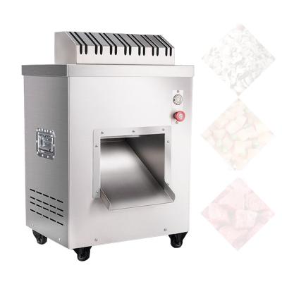 China Commercial Automatic Hotels Meat Cutter Stainless Steel Mushroom Chopper Beef Fish Slicer Dicing Machine for sale