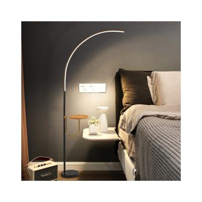 China Modern Simple Luxury Nordic Europe HOME Standing Tripod Shelf Corner Modern Led Floor Lamp for sale