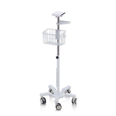 China Easy Wheels Patient Monitor Mobile Aluminum Silent Carts For Hospitals for sale