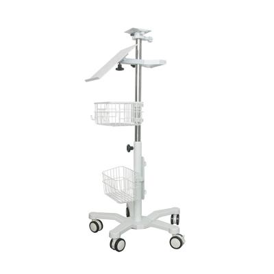 China Modern Medical Device And Instruments Patient Monitor Trolley With Adjustable Chart Stand for sale