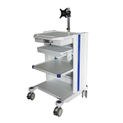 China Dishes Spacing Can Be Adjusted Endoscopy Trolley Laparoscopy Trolley Medical Trolley Equipment System Endoscopic Trolley With Wheels Casters for sale