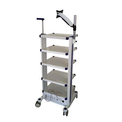 China With 5 Layers Hospital Endoscopic Instrument Spring Arm Monitor Stand Trolley Endoscopic Trolley Medical for sale