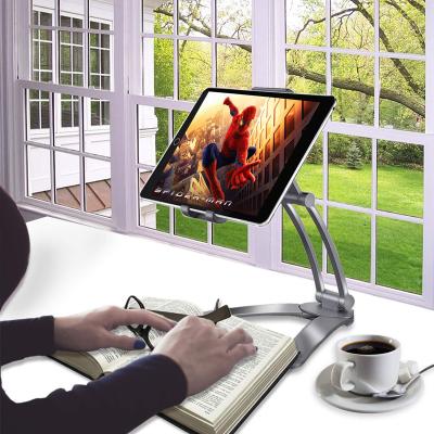 China Multifunctional Kitchen 2-in-1 Wall Mount Countertop Tablet Mount Holder Desk Stand for iPad pro/air/mini for sale