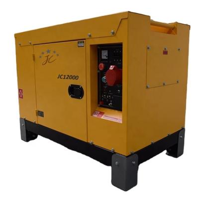 China Taizhou JC 10kw 1180*720*1030mm Single Phase Silent Diesel Generator 10kva Diesel Generator Set for sale