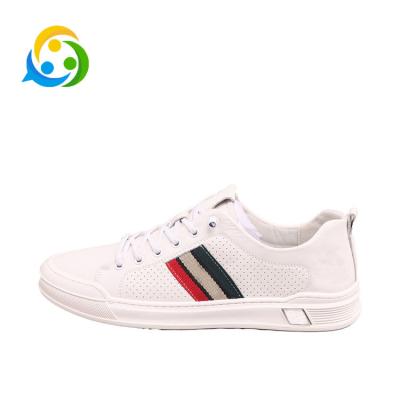 China Other new designs flat printed brand luxury trenduty cowhide mens casual shoes leather sneakers for sale