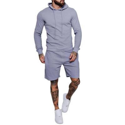 China Factory Direct Sale Breathable Shorts And Hoodie Jogger Set Mens Hoodie And Short Set for sale