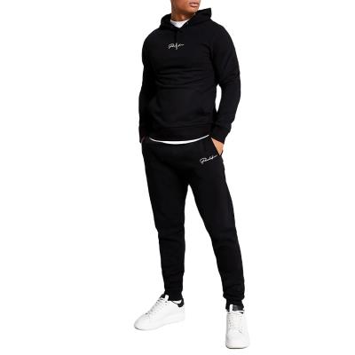 China Breathable Brand Long Sleeve Embroidered Hoodie Set Mens Gym Sport Luxury Wholesale Mens Hoodies And Sweatpants for sale