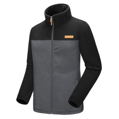 China QUICK DRY Polyester Cotton Fleece Jackets Color Block Sherpa Soft Fleece Heated Hoodie Jackets for sale