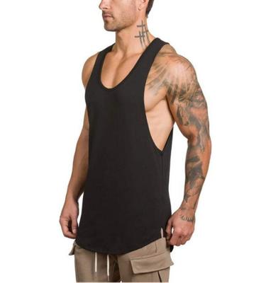 Cina Wholesale QUICK DRY Mens Sports Tank Tops Custom Fitness Vest Mens Black Muscle Tank Top in vendita