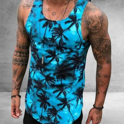 China QUICK DRY cotton breathable slim workout tank top sport casual summer vest vest outdoor men fitness vest for sale