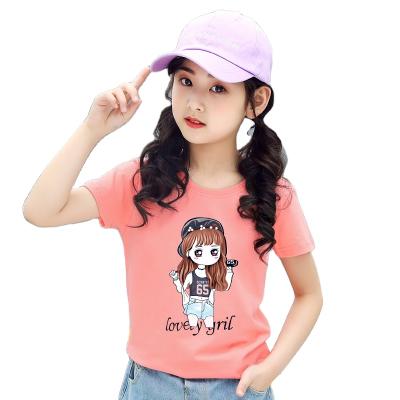 China New Anti-Shrink Cute Pink Clothes Style Pattern Design Kids Knitted Girls T-shirts - Buy Kids Pink Clothes for sale