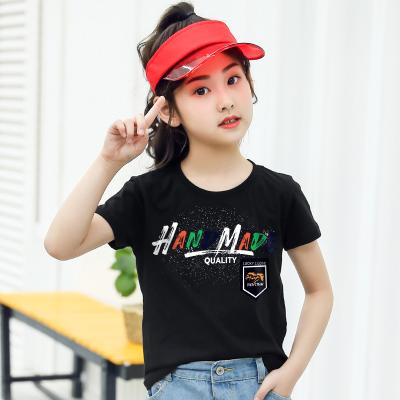 China Fashion Anti-Shrink Kids Clothes White Custom Cute Printing Summer Baby T-Shirt for sale