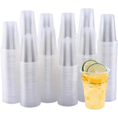 China SJ plastic cup manufacturers wholesale high quality 7oz 9oz 14oz 16oz 18oz 24oz disposable clear plastic cups for sale