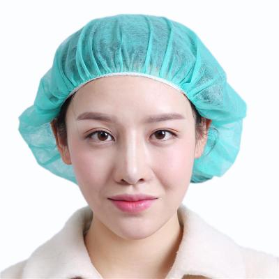 China S&J Bouffant Cap Disposable Non Woven Bouffant Cap Bouffant Surgical Cap for sale