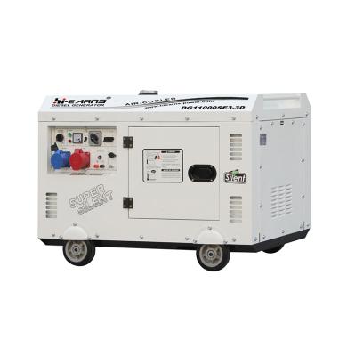 China DG11000SE single phase 10kva silent power genset diesel equal air cooled generator price DG11000SE for sale