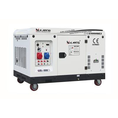 China V-twin Type 16kw 20kva 2V98 Air Cooled Silent Diesel Engine Generator DG23000E for sale