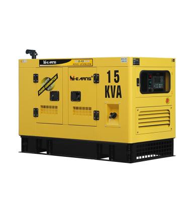 China High quality 15KVA 50HZ three phase silent water cooled diesel generator with digital panel and ATS GF2-15KVA for sale