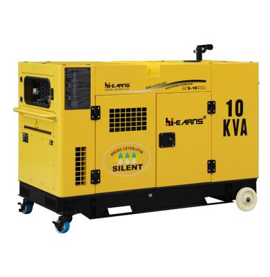 China 8KW 10KVA Silent Type Water Cooled Diesel Generator With Digital Panel & ATS & Handle GF2-10KVA for sale