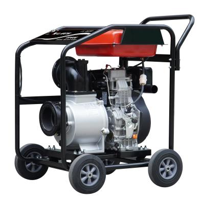 China Family houses HR198FD 15hp diesel engine 6inch diesel engine mobile farm irrigation water pump for sale