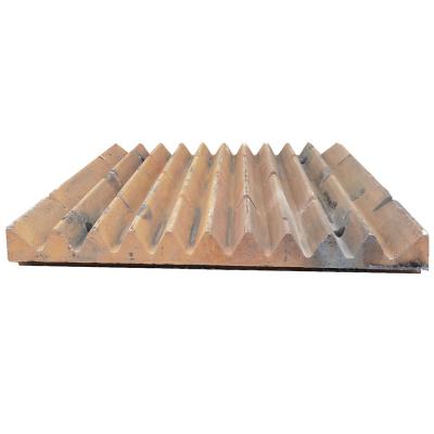 China Ore Mining Jaw Plates For Metso Telsmith Terex Jaw Crushers Manganese Steel Plate OEM for sale