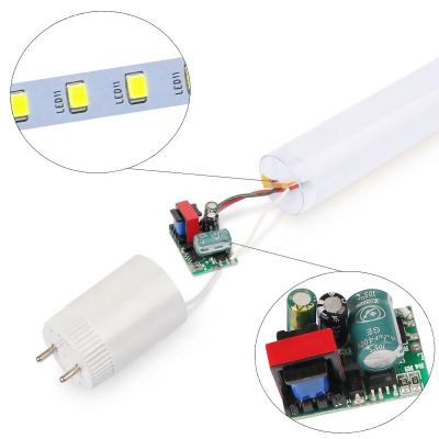 China Warehouse fluorescent lamp electronic ballast compatible tube 1200mm 110V 220v led t8 tubes 18w 20w with IC drivers for sale