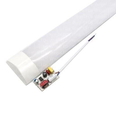 China White Lightweight Aluminum or Iron 6500K LED Lamp 4ft 1200mm 40w PF0.5 220V Linear Light Led Batten Tube for sale