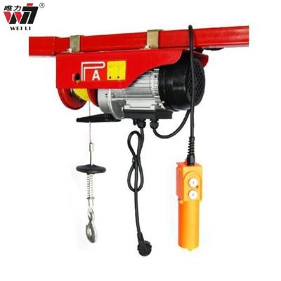 China Made Electric Cable Hoist Motor Wire Rope Construction Site Lifter PA Type Crane for sale