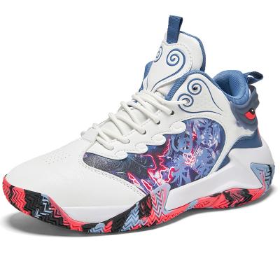 China Lightweight Large Size Mens Shoes Graffiti Basketball Shoes Sneakers Outdoor Running Shoes for sale