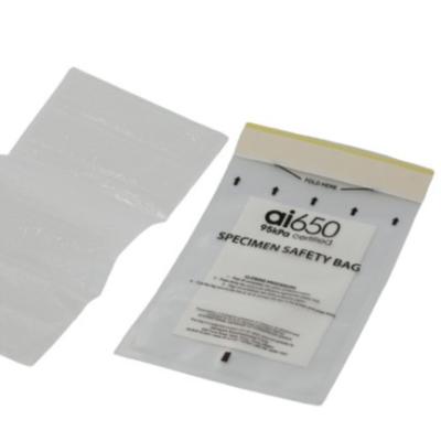 China 95kpa Laboratory Plastic Zip Lock Biohazard Specimen Transport Bags 3 / 2layers for sale