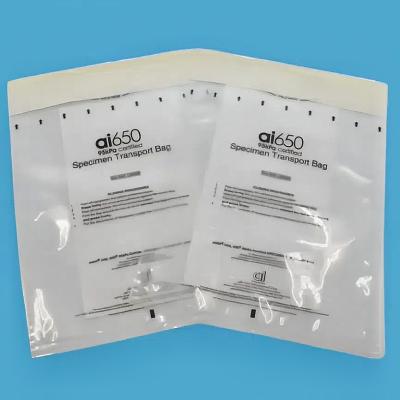 China Biohazard Specimen Bags 12x 7nch Pack Of 100 Clear Zipper Specimen Evidence Bags for sale