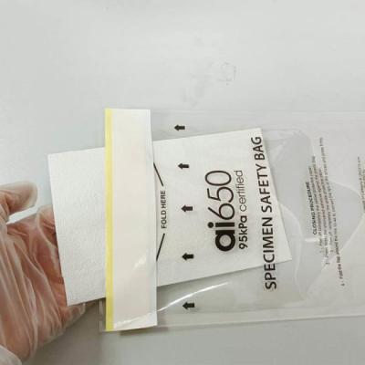 China UN3373 95kPa Transport Bags Category B  Zipper Top Sealing for sale