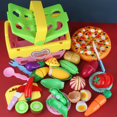 China Funny Educational Cooking Game Toys C'dear Cheap Unisex Plastic Cutting Vegetables Fruit Happy Food Juguete Cocinas Kitchen Toys Cooking Toys For Kids Gift for sale