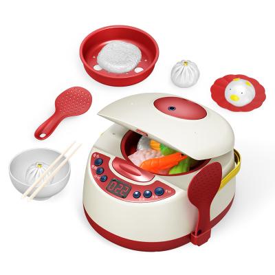 China Funny Educational Cooking Game Toys Cocina de juguet Toy Set Vegetable Kitchen Accessories Toys/Education Toys Kitchen Interactive Fridge for sale