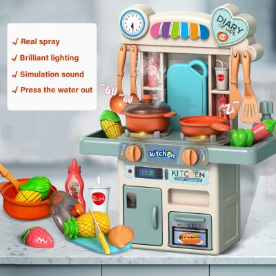 China Funny Educational Cooking Game Toys C'dear Educational Toys For Kids Plastic Cocinas De Juguete Para Nina Girls Cooking Pretend Kitchen Toy Set //Paly for sale