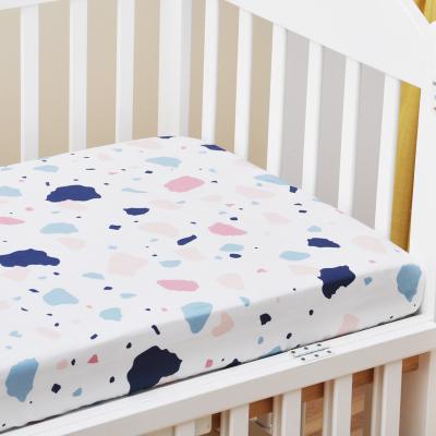 China Folded Baby Changing Mattress Crib Sheet Toddler Mat Cover Floral Print Fitted Nursery Bed Diaper Changing Table Sheet Infant for sale