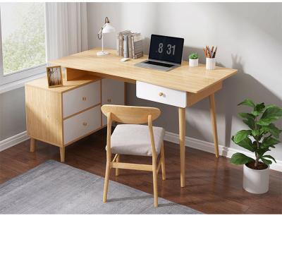 China PANEL Bedroom Corner Student Writing Study Desk Bookcase Combination Computer Office Desk for sale