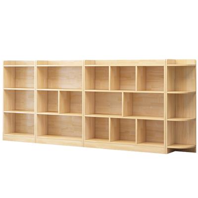 China Nordic Style Adjustable Children's (Height) Shelf Made Of Natural Wood for sale