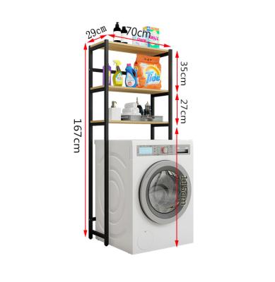 China Strong storage device on the shelf of the toilet washing machine storage shelving rack finishing rack for sale