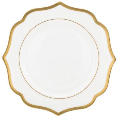 China Viable Hot Selling Luxury Platinum Gold Rim Ceramic Fine Bone China Dinnerware Sets Plate Charger Dish For Party Home Wedding for sale