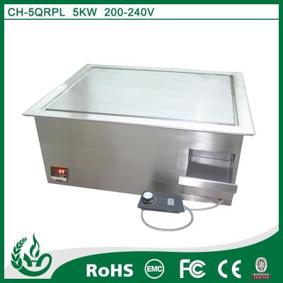 China China supplier stainless steel high quality 5kw built in griddle cooktop for sale