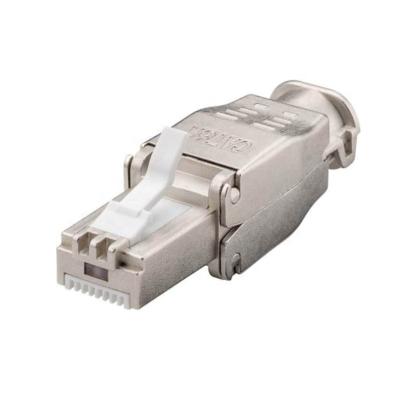 China zinc alloy ftp RJ45 tool free jack connector cat6a jack shield RJ45 keystone jack Te koop